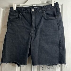 Cotton On Stretch Bermuda Black Long Shorts US 10
